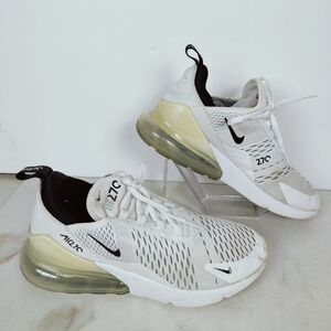 Nike Youth Air Max 270 GS White Black Running Shoes Sneakers, Sz 6.5Y